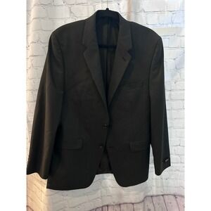 Alfani Blazer Jacket Regular‎ Fit Two Button Black Career Coat Size Unknown